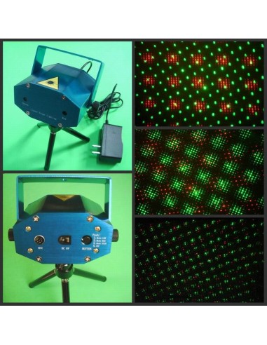 PROJECTOR LASER  VERDE E VERMELHO  COM ACTIVAÇÃO DE SOM | Virtualvantagem | VRT.008.00006