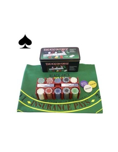 200 FICHAS DE POKER NUMERADAS + PANO MESA | Virtualvantagem |