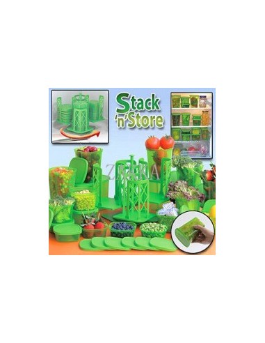 54 Peças Sistema Rotação e Arrumação Stack n´Store  | Virtualvantagem |