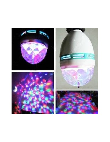 LAMPADA DE LED COLORIDA ROTATIVA PARA FESTAS | Virtualvantagem | VRT.008.00005