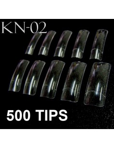 500 TIPS COR TRANSPARENTE  10 TAMANHOS TOP QUALIDADE | Virtualvantagem | VRT.003.00043