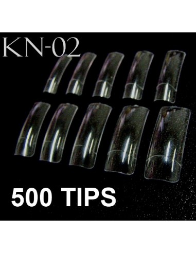 500 TIPS COR TRANSPARENTE  10 TAMANHOS TOP QUALIDADE | Virtualvantagem | VRT.003.00043