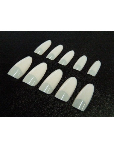 500 TIPS COR NATURAL OVAL 10 TAMANHOS TOP QUALIDADE | Virtualvantagem | VRT.003.00043