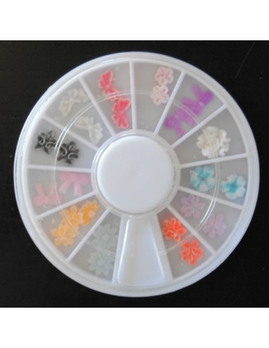 RODA  DE DECORAÇÕES FLORES 3 D-  12 DIFERENTES | Virtualvantagem |