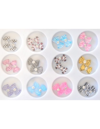 CAIXA COM 24 LAÇOS 3 D PARA DECORAÇÃO DE  UNHAS  | Virtualvantagem |