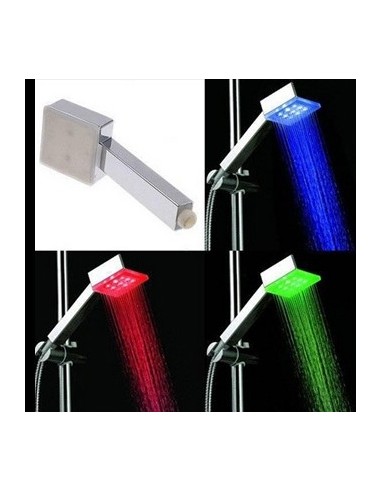 CHUVEIRO QUADRADO COM LEDS MUDA COR TEMPERATURA | Virtualvantagem | VRT.007.00118