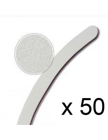 50 LIMAS BRANCAS 100/180  CURVAS PARA UNHAS | Virtualvantagem | VRT.003.00047