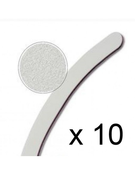 10 LIMAS BRANCAS 100/180  CURVAS PARA UNHAS | Virtualvantagem | VRT.003.00047