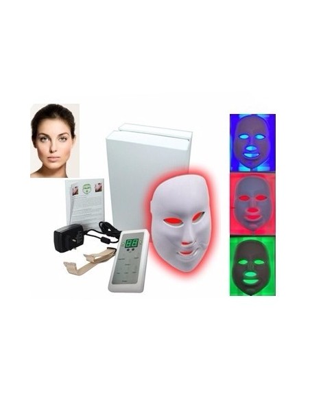 MASCARA DE FOTOTERAPIA DE LEDS 7 CORES | Virtualvantagem | VRT.002.00114