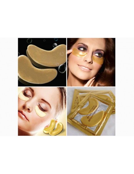 10 x MASCARA DE COLAGENO E OURO  OLHOS | Virtualvantagem | VRT.005.00020