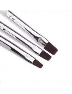 CONJUNTO DE 3 PINCEIS PARA UNHAS Nº 4-6-8 | Virtualvantagem | VRT.003.00020