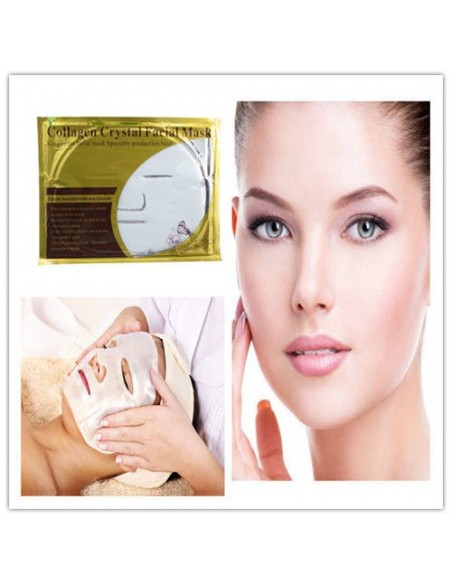 4 X MASCARA FACIAL ÁCIDO HIALURÓNICO E COLAGENO | Virtualvantagem | VRT.005.00017