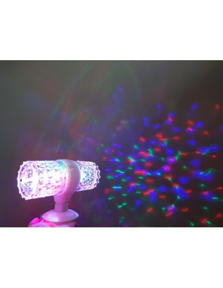 LAMPADA  ROTATIVA DUPLA DE LUZES PARA FESTAS | Virtualvantagem |