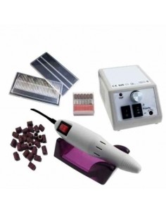 BROCA UNHAS DE GEL 20000 ROTAÇÕES + 30 DISCOS DIAMANTE + 100 LIXAS | Virtualvantagem | VRT.003.00012