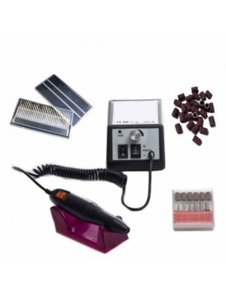 BROCA UNHAS DE GEL 20000 ROTAÇÕES + 30 DISCOS DIAMANTE + 100 LIXAS | Virtualvantagem | VRT.003.00012