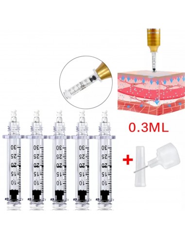 5 SERINGAS + 1 TRANSFERIDOR 0.3ML | Virtualvantagem | VRT.002.00038