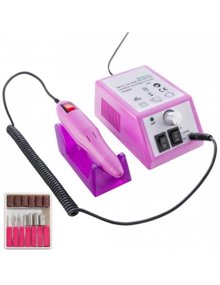 KIT  UNHAS DE GEL BRANCO + MALA CINZA +BROCA | Virtualvantagem |