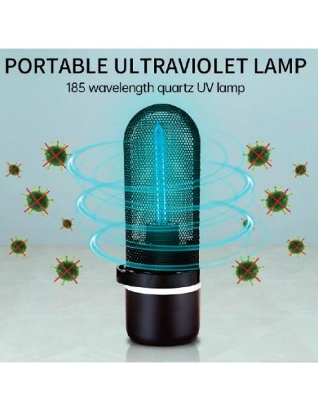 LAMPADA GERMICIDA UV PORTÁTIL | Virtualvantagem | VRT.007.00053