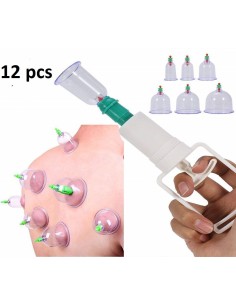 VENTOSATERAPIA – 12 COPOS DE VÁCUO COM BOMBA | Virtualvantagem | VRT.002.00100 2