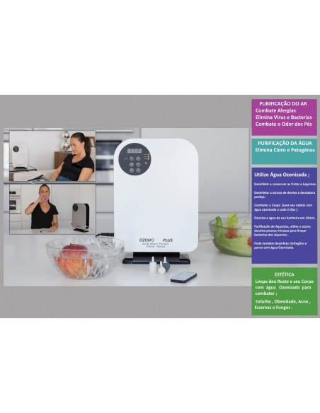 GERADOR DE OZONO DELUXE OZONOTERAPIA | Virtualvantagem | VRT.007.00043