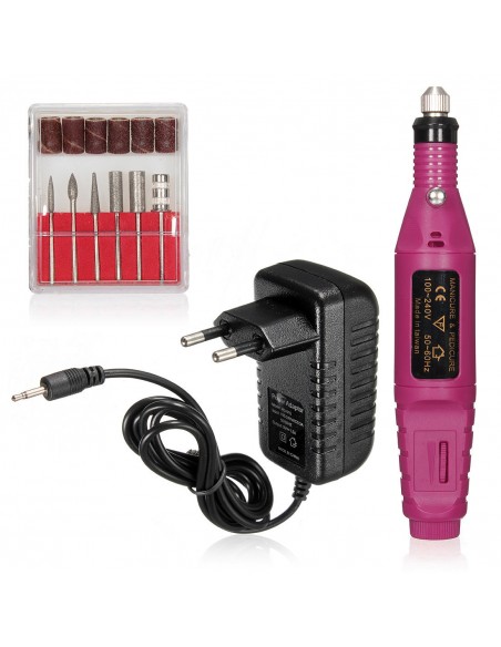 BROCA CANETA  PROFISSIONAL UNHAS GEL 20000 RPM REGULAVEL | Virtualvantagem | VRT.003.00017