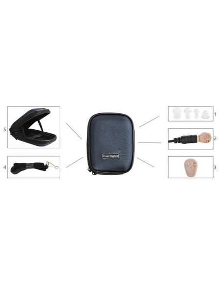 APARELHO AUDITIVO AMPLIFICADOR  SOM  A BATERIA | Virtualvantagem | VRT.002.00106