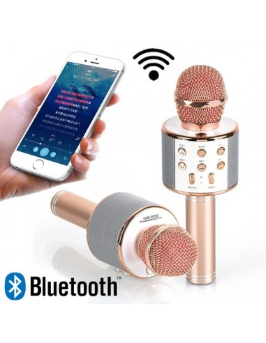 MICROFONE KARAOKE PORTÁTIL BLUETOOTH | Virtualvantagem | VRT.008.00011