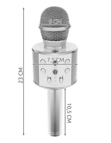 MICROFONE KARAOKE PORTÁTIL BLUETOOTH | Virtualvantagem | VRT.008.00011