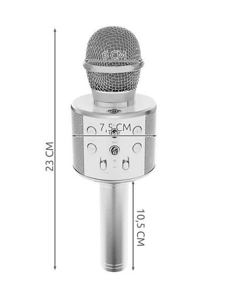 MICROFONE KARAOKE PORTÁTIL BLUETOOTH | Virtualvantagem | VRT.008.00011