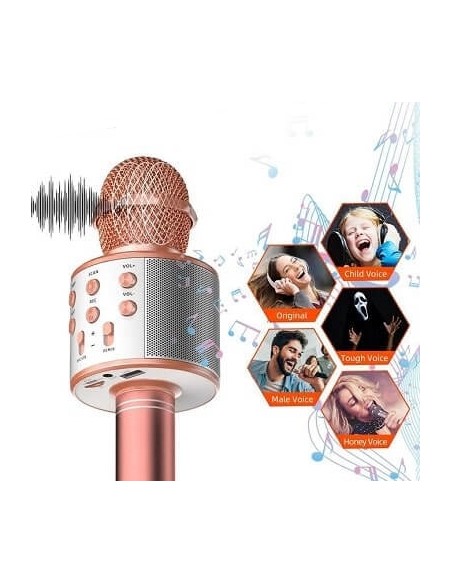 MICROFONE KARAOKE PORTÁTIL BLUETOOTH | Virtualvantagem | VRT.008.00011