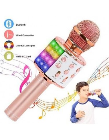 MICROFONE KARAOKE PORTÁTIL BLUETOOTH | Virtualvantagem | VRT.008.00011