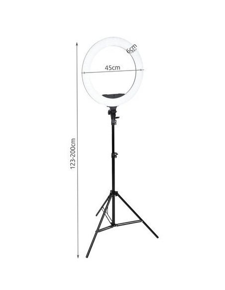 RING LIGHT GRANDE 45 CM COM TRIPÉ | Virtualvantagem | VRT.008.00014