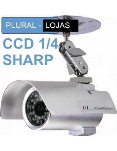 Camera CCD 35 Leds 1/4 SHARP  12 mm | Virtualvantagem |
