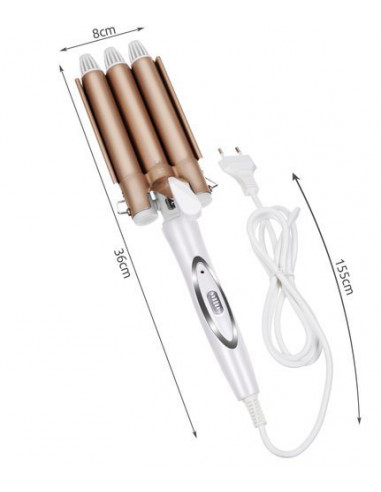 Ferro Modelador de Cabelo 3 Rolos | Virtualvantagem | VRT.002.000144