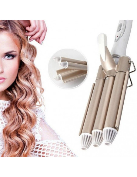 Ferro Modelador de Cabelo 3 Rolos | Virtualvantagem | VRT.002.000144