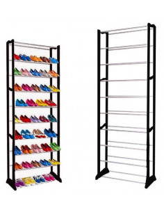 ESTANTE DE SAPATOS DE METAL 30 PARES PRETA | Virtualvantagem | VRT.007.00145 2