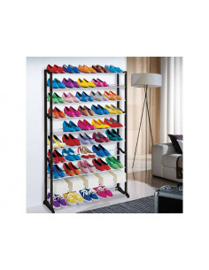 ESTANTE DE SAPATOS DE METAL 50 PARES PRETA | Virtualvantagem | VRT.007.00146 2