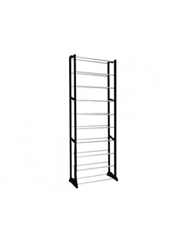 ESTANTE DE SAPATOS DE METAL 50 PARES PRETA | Virtualvantagem | VRT.007.00146