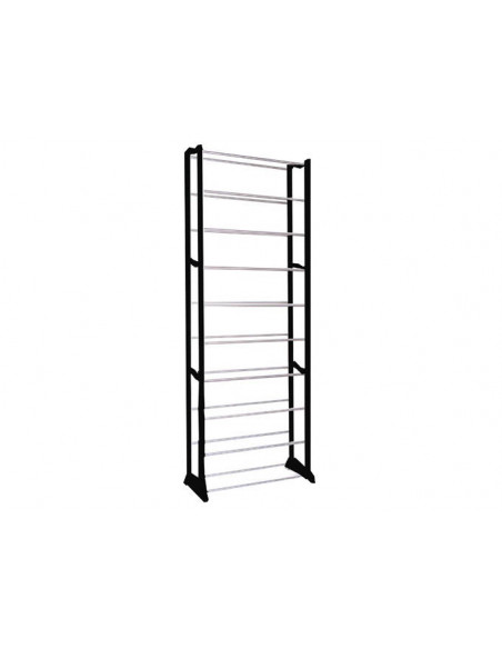 ESTANTE DE SAPATOS DE METAL 50 PARES PRETA | Virtualvantagem | VRT.007.00146