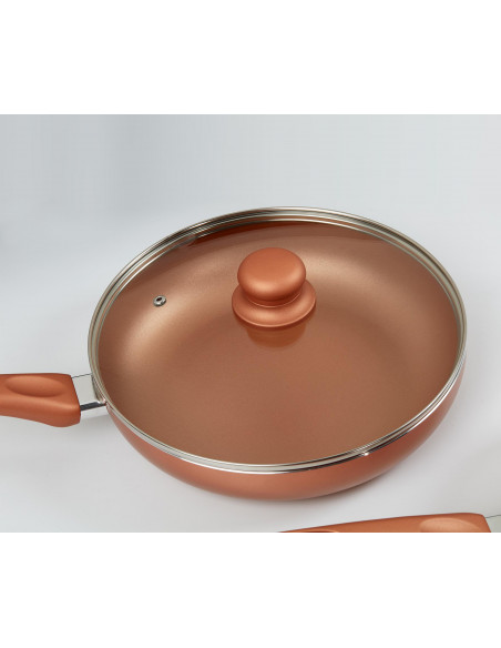 FRIGIDEIRAS DE CERAMICA 5 PEÇAS COBRE | Virtualvantagem | VRT.007.00017