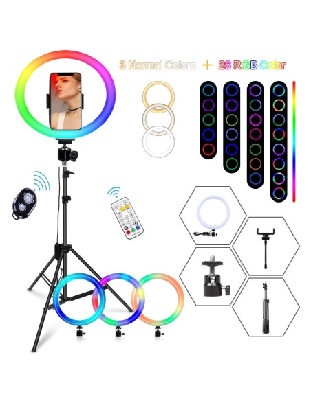 RING LIGHT COM TRIPÉ COMPRAR 32 CM