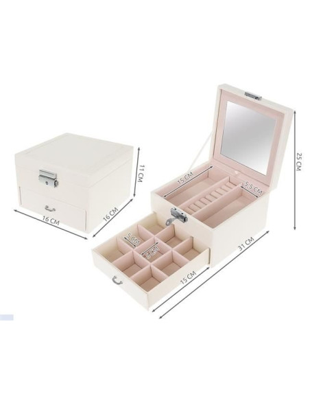 GUARDA JOIAS COM ESPELHO