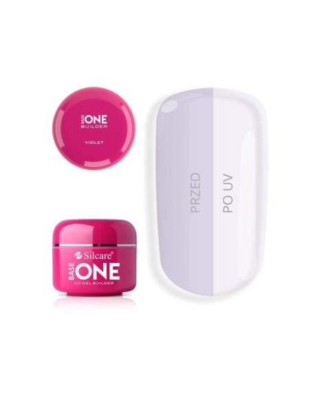250g GEL UV BASE ONE VIOLET SILCARE VISCOSIDADE  MÉDIA