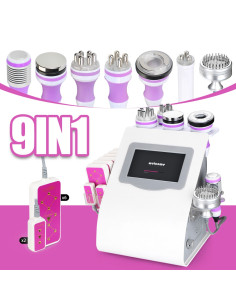MULTIFUNÇÕES 9 EM 1 CAVITAÇÃO + RF + VACUO + LIPO + CRIO...