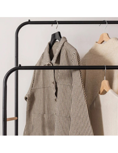 CABIDE PARA ROUPA E SAPATOS ATÉ 30 KG PRETO