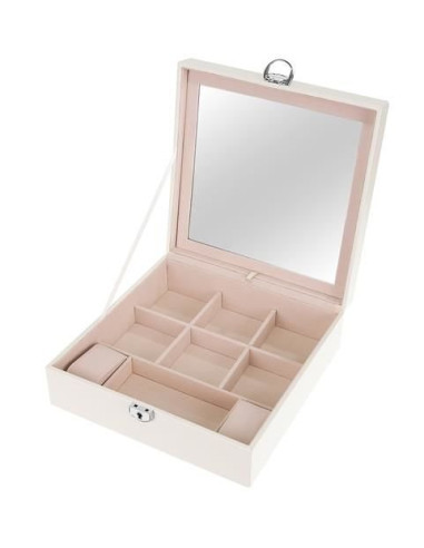 CAIXA GUARDA JOIAS GRANDE COM ESPELHO