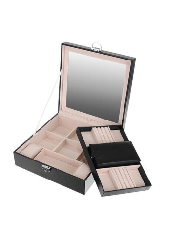 CAIXA GUARDA JOIAS GRANDE COM ESPELHO