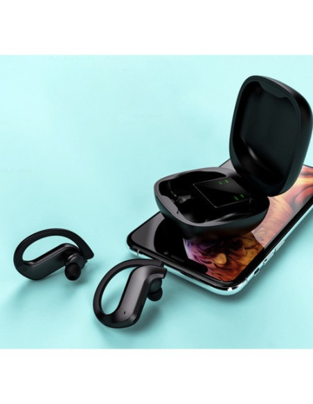 AURICULARES SEM FIO COM POWERBANK 5.0 IZOXIS