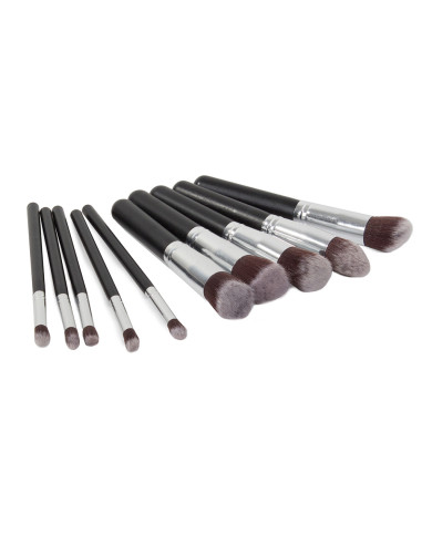 CONJUNTO 10 PINCÉIS MAQUIAGEM PROFISSIONAL