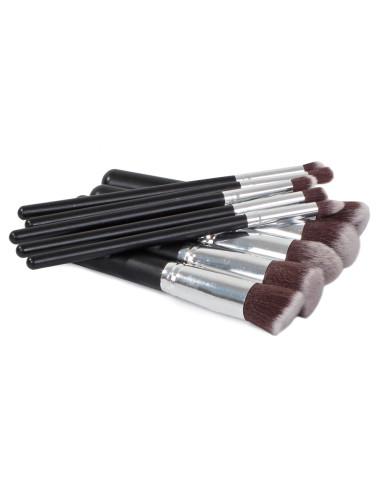 CONJUNTO 10 PINCÉIS MAQUIAGEM PROFISSIONAL